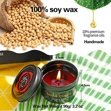 Luxury Chakra Candle Gift Set for Meditation and Relaxation