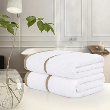 750 GSM Luxury Cotton Hand Towels Set - Elegant & Absorbent
