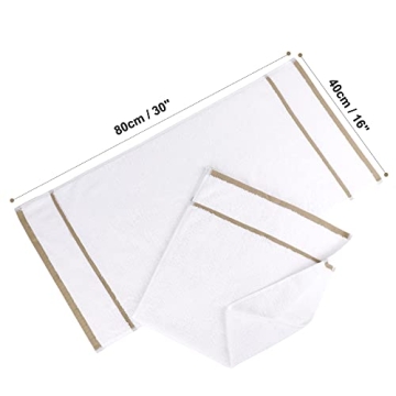 750 GSM Luxury Cotton Hand Towels Set - Elegant & Absorbent