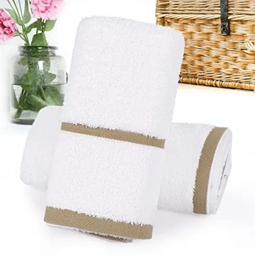 750 GSM Luxury Cotton Hand Towels Set - Elegant & Absorbent