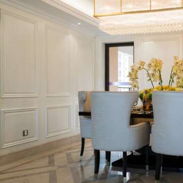 Pangda 3 Set Peel and Stick Wall Molding Kit, Premade Accent Molding Wainscoting Panel for Interior Wall Moulding Decor, Ready to Assemble Wainscoting Accent Panel (54 x 24 in)