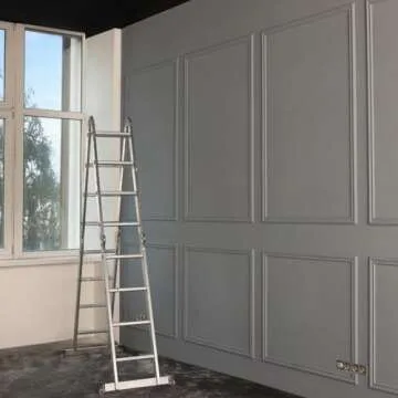 Pangda 3 Set Peel and Stick Wall Molding Kit, Premade Accent Molding Wainscoting Panel for Interior Wall Moulding Decor, Ready to Assemble Wainscoting Accent Panel (54 x 24 in)