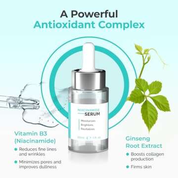 MY DERMA DREAM | Niacinamide Serum 5% for Face - Aids in Minimizing Pores, Fading Dark Spots, and Reducing Redness - Rich in Antioxidant Vitamin B3 - Anti-Aging Face Serum