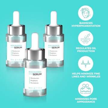 MY DERMA DREAM | Niacinamide Serum 5% for Face - Aids in Minimizing Pores, Fading Dark Spots, and Reducing Redness - Rich in Antioxidant Vitamin B3 - Anti-Aging Face Serum