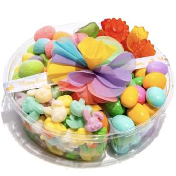 Purple Plum Easter Gift Basket - Candy Filled Easter Baskets- Chocolate, Candy, & Sweets Gift Basket...