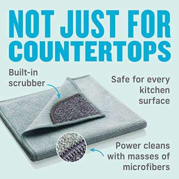 E-Cloth Kitchen Microfiber Cleaning Cloths - Eco-Friendly Solution