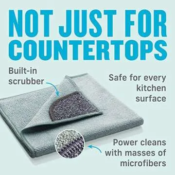 E-Cloth Kitchen Microfiber Cleaning Cloths - Eco-Friendly Solution