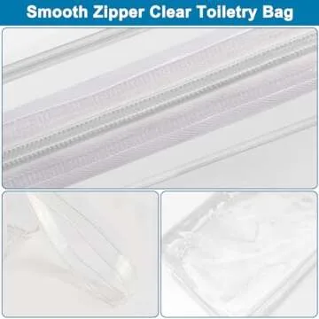 CGBE TSA Approved Clear Toiletry Bag for Travel Essentials