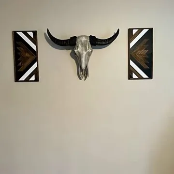 Stylish Aztec Wall Decor in Elegant Wood Frame