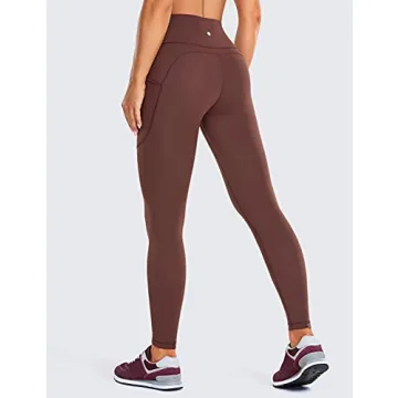 CRZ YOGA Womens Brushed Naked Leggings for Activewear