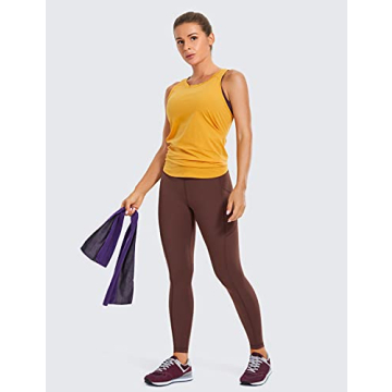 CRZ YOGA Womens Brushed Naked Leggings for Activewear