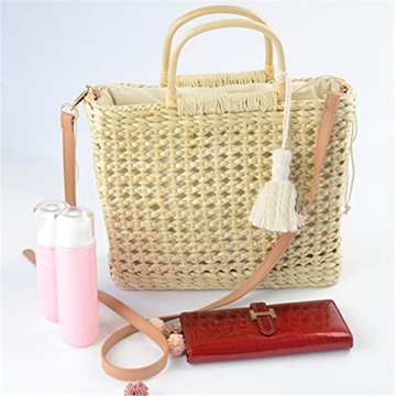 Stylish QZUnique Straw Bucket Bag for Women Summer