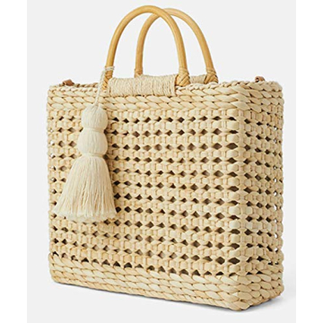 Stylish QZUnique Straw Bucket Bag for Women Summer
