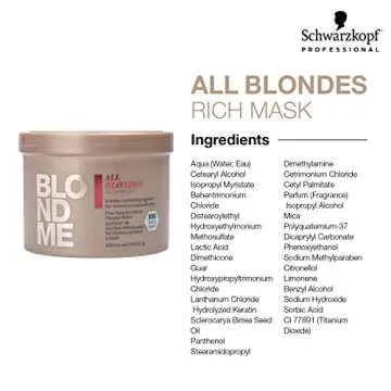 BlondMe All Blondes Rich Mask 500ml - Nourishing Formula