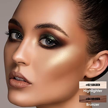 FOCALLURE Contour Foundation Stick - Blendable Highlighter & Bronzer