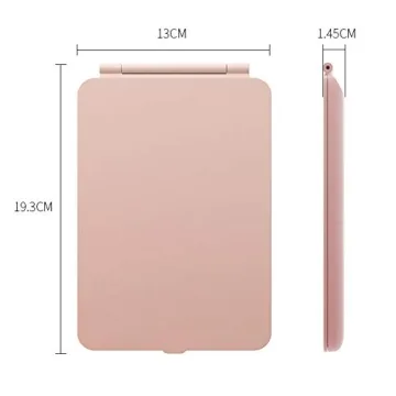 Compact Rechargeable LED Travel Makeup Mirror: Bright & Portable