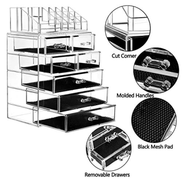 Large Capacity Clear Makeup Organizer for All Cosmetics
