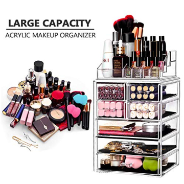 Large Capacity Clear Makeup Organizer for All Cosmetics