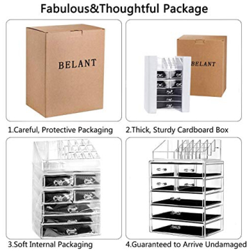 Large Capacity Clear Makeup Organizer for All Cosmetics