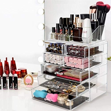 Large Capacity Clear Makeup Organizer for All Cosmetics
