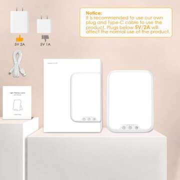 Light Therapy Lamp - 10000 Lux LED for Mood Improvement