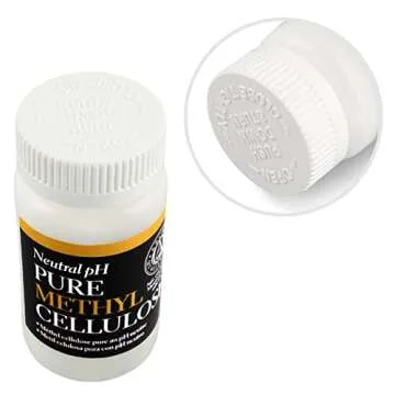 LINECO Neutral pH Methyl Cellulose Adhesive 1.5 Oz, Acid-Free All-Purpose Glue, Quick Drying and Clear, Water-Soluble, for Bookbinding Repairing, Framing, Collages, Paper Art Crafts, Pack of 2