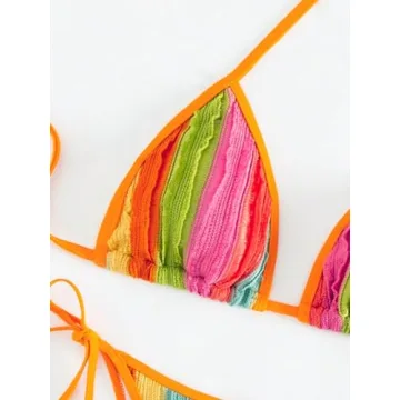 Stylish SweatyRocks Women's Colorful Bikini Set