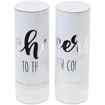 Elegant Silver Foil Wedding Confetti Shakers - Pack of 20