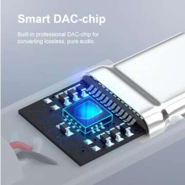 Duyasurs USB C to 3.5mm Adapter for iPhone and Android