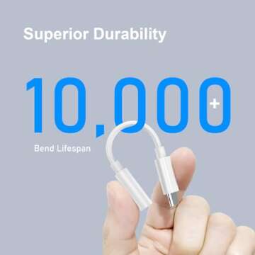 Duyasurs USB C to 3.5mm Adapter for iPhone and Android