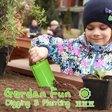 QINGLER Beach Shovels for Kids - Colorful 3 Pack Toys