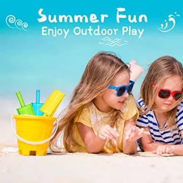 QINGLER Beach Shovels for Kids - Colorful 3 Pack Toys