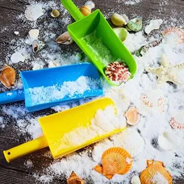 QINGLER Beach Shovels for Kids - Colorful 3 Pack Toys