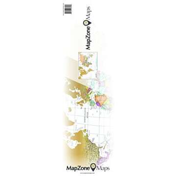 MapZone Maps - Scratch off World Travel Map - White and Gold with USA - Scratch off Tool Included