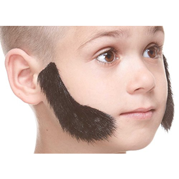 Mustaches Fake Sideburns, Self Adhesive, Novelty, Small False Mutton Chops, Facial Hair, Costume Acc...