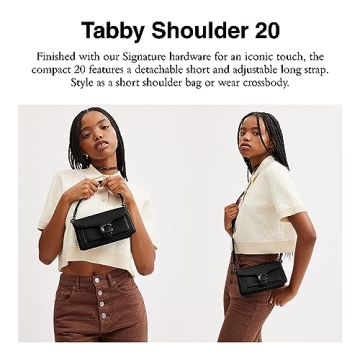 COACH Tabby 20 Shoulder Bag in Polished Pebble Leather