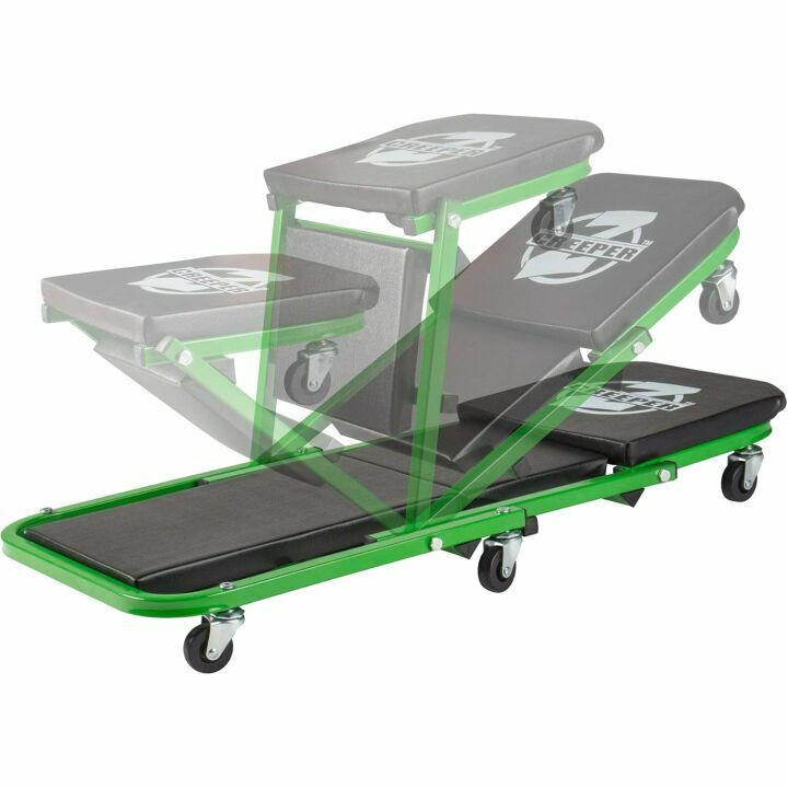 Pro-LifT 300 lbs Black/Green Mechanic Creeper