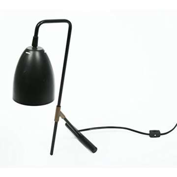 Euro Style Collection ESCTL-Copenhagen-BLK Copenhagen Modern Table Lamp