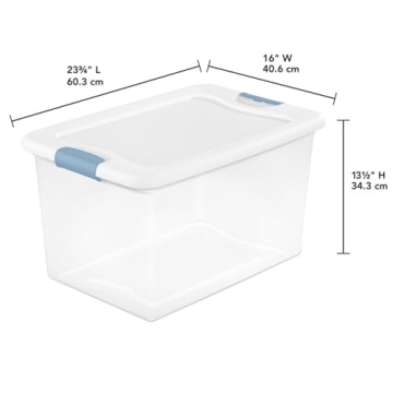 Sterilite 6-Pack Stackable Storage Bin - Home Organization Solution
