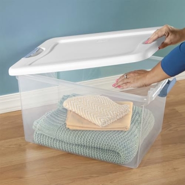 Sterilite 6-Pack Stackable Storage Bin - Home Organization Solution