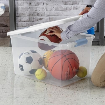 Sterilite 6-Pack Stackable Storage Bin - Home Organization Solution