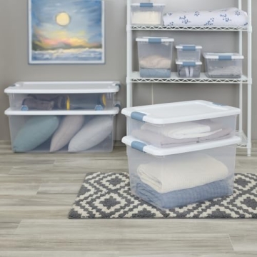 Sterilite 6-Pack Stackable Storage Bin - Home Organization Solution