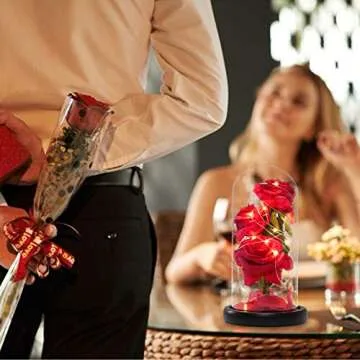 Beauty and The Beast Rose LED Light Gift for Love