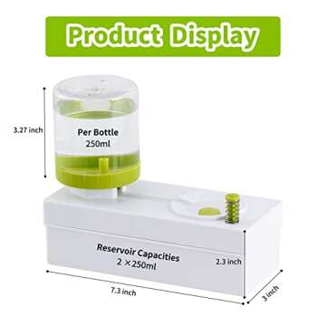 YiYLunneo Brush Rinser Paint Brush Cleaner Rinser with Drain Water Recycling Paintbrush Scrubber for Acrylic, Watercolor, Oil and Water-Based Paint Brushes Cleaning Tool (Green)