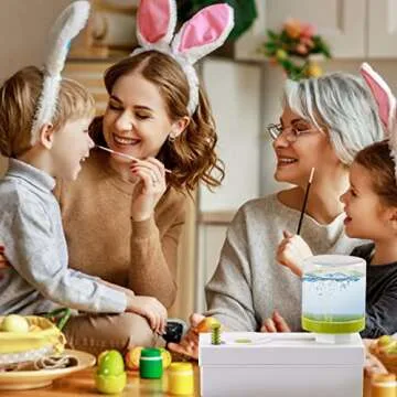 YiYLunneo Brush Rinser Paint Brush Cleaner Rinser with Drain Water Recycling Paintbrush Scrubber for Acrylic, Watercolor, Oil and Water-Based Paint Brushes Cleaning Tool (Green)