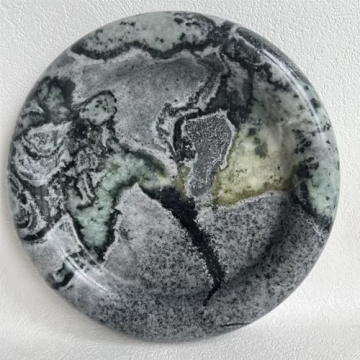 SAIDKOCC Marble Round Vanity Tray for Elegant Home Decor