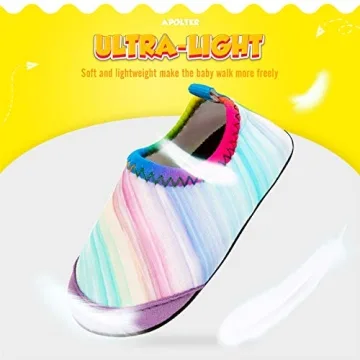 Apolter Swim Water Shoes for Toddler Kids - Non-Slip Aqua Socks