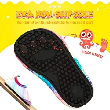 Apolter Swim Water Shoes for Toddler Kids - Non-Slip Aqua Socks