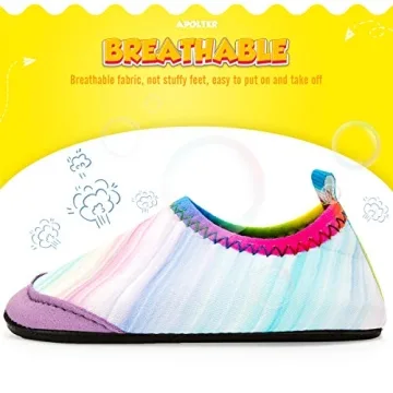 Apolter Swim Water Shoes for Toddler Kids - Non-Slip Aqua Socks