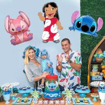 Lilo Foil Balloons for Birthday Party Decorations